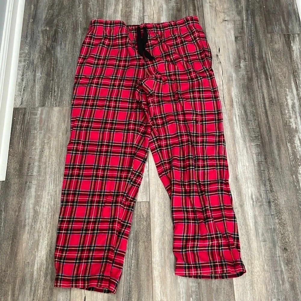 J. Crew red plaid pajama pants size medium